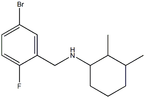 N-[(5-bromo-2-fluorophenyl)methyl]-2,3-dimethylcyclohexan-1-amine Struktur