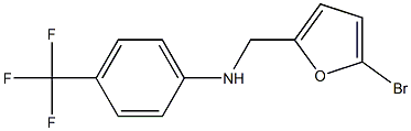 N-[(5-bromofuran-2-yl)methyl]-4-(trifluoromethyl)aniline Struktur