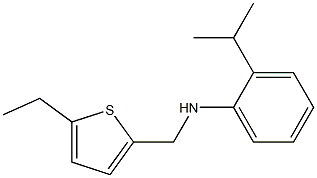 N-[(5-ethylthiophen-2-yl)methyl]-2-(propan-2-yl)aniline Struktur