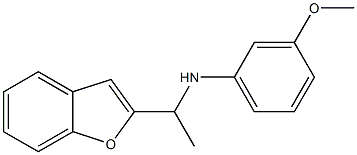 N-[1-(1-benzofuran-2-yl)ethyl]-3-methoxyaniline Struktur