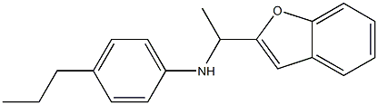 N-[1-(1-benzofuran-2-yl)ethyl]-4-propylaniline Struktur