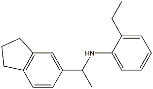 N-[1-(2,3-dihydro-1H-inden-5-yl)ethyl]-2-ethylaniline Struktur