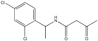 N-[1-(2,4-dichlorophenyl)ethyl]-3-oxobutanamide Struktur