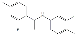 N-[1-(2,4-difluorophenyl)ethyl]-3,4-dimethylaniline Struktur