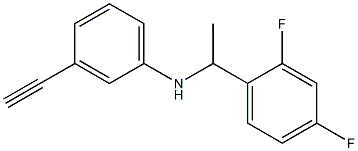 N-[1-(2,4-difluorophenyl)ethyl]-3-ethynylaniline Struktur