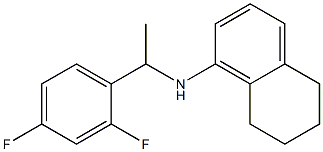 N-[1-(2,4-difluorophenyl)ethyl]-5,6,7,8-tetrahydronaphthalen-1-amine Struktur