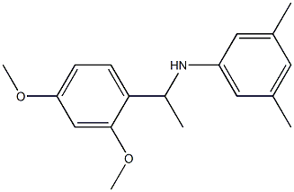 N-[1-(2,4-dimethoxyphenyl)ethyl]-3,5-dimethylaniline Struktur