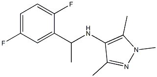 N-[1-(2,5-difluorophenyl)ethyl]-1,3,5-trimethyl-1H-pyrazol-4-amine Struktur