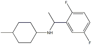 N-[1-(2,5-difluorophenyl)ethyl]-4-methylcyclohexan-1-amine Struktur