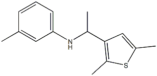 N-[1-(2,5-dimethylthiophen-3-yl)ethyl]-3-methylaniline Struktur