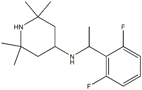 N-[1-(2,6-difluorophenyl)ethyl]-2,2,6,6-tetramethylpiperidin-4-amine Struktur