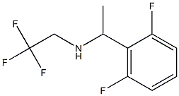 N-[1-(2,6-difluorophenyl)ethyl]-N-(2,2,2-trifluoroethyl)amine Struktur