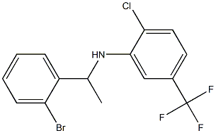 N-[1-(2-bromophenyl)ethyl]-2-chloro-5-(trifluoromethyl)aniline Struktur