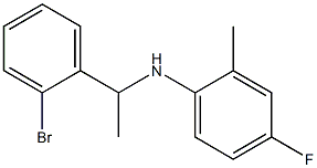 N-[1-(2-bromophenyl)ethyl]-4-fluoro-2-methylaniline Struktur