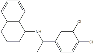 N-[1-(3,4-dichlorophenyl)ethyl]-1,2,3,4-tetrahydronaphthalen-1-amine Struktur