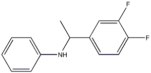 N-[1-(3,4-difluorophenyl)ethyl]aniline Struktur