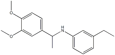 N-[1-(3,4-dimethoxyphenyl)ethyl]-3-ethylaniline Struktur