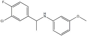 N-[1-(3-chloro-4-fluorophenyl)ethyl]-3-methoxyaniline Struktur