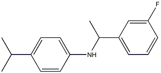 N-[1-(3-fluorophenyl)ethyl]-4-(propan-2-yl)aniline Struktur