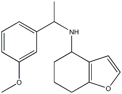 N-[1-(3-methoxyphenyl)ethyl]-4,5,6,7-tetrahydro-1-benzofuran-4-amine Struktur