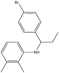 N-[1-(4-bromophenyl)propyl]-2,3-dimethylaniline Struktur