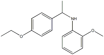 N-[1-(4-ethoxyphenyl)ethyl]-2-methoxyaniline Struktur