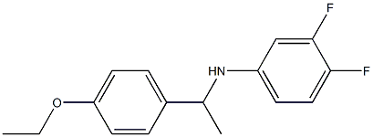 N-[1-(4-ethoxyphenyl)ethyl]-3,4-difluoroaniline Struktur