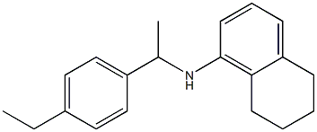 N-[1-(4-ethylphenyl)ethyl]-5,6,7,8-tetrahydronaphthalen-1-amine Struktur