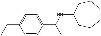 N-[1-(4-ethylphenyl)ethyl]cycloheptanamine Struktur