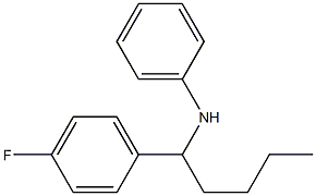 N-[1-(4-fluorophenyl)pentyl]aniline Struktur