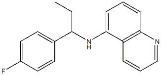 N-[1-(4-fluorophenyl)propyl]quinolin-5-amine Struktur