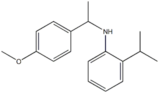 N-[1-(4-methoxyphenyl)ethyl]-2-(propan-2-yl)aniline Struktur