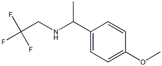 N-[1-(4-methoxyphenyl)ethyl]-N-(2,2,2-trifluoroethyl)amine Struktur