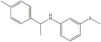 N-[1-(4-methylphenyl)ethyl]-3-(methylsulfanyl)aniline Struktur