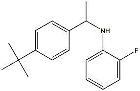 N-[1-(4-tert-butylphenyl)ethyl]-2-fluoroaniline Struktur