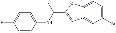 N-[1-(5-bromo-1-benzofuran-2-yl)ethyl]-4-fluoroaniline Struktur