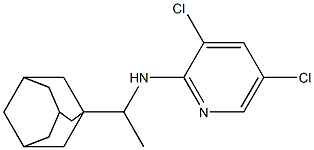 N-[1-(adamantan-1-yl)ethyl]-3,5-dichloropyridin-2-amine Struktur