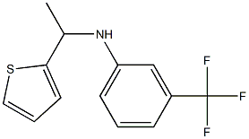 N-[1-(thiophen-2-yl)ethyl]-3-(trifluoromethyl)aniline Struktur