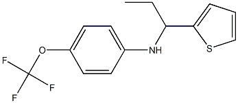 N-[1-(thiophen-2-yl)propyl]-4-(trifluoromethoxy)aniline Struktur