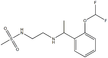 N-[2-({1-[2-(difluoromethoxy)phenyl]ethyl}amino)ethyl]methanesulfonamide Struktur