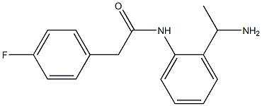 N-[2-(1-aminoethyl)phenyl]-2-(4-fluorophenyl)acetamide Struktur