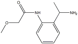 N-[2-(1-aminoethyl)phenyl]-2-methoxyacetamide Struktur