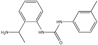 N-[2-(1-aminoethyl)phenyl]-N'-(3-methylphenyl)urea Struktur