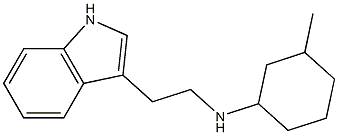 N-[2-(1H-indol-3-yl)ethyl]-3-methylcyclohexan-1-amine Struktur