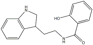 N-[2-(2,3-dihydro-1H-indol-3-yl)ethyl]-2-hydroxybenzamide Struktur