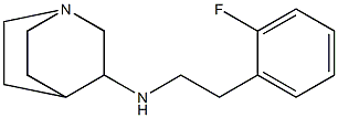 N-[2-(2-fluorophenyl)ethyl]-1-azabicyclo[2.2.2]octan-3-amine Struktur