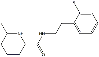 N-[2-(2-fluorophenyl)ethyl]-6-methylpiperidine-2-carboxamide Struktur