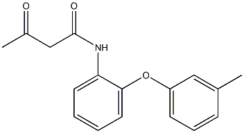 N-[2-(3-methylphenoxy)phenyl]-3-oxobutanamide Struktur