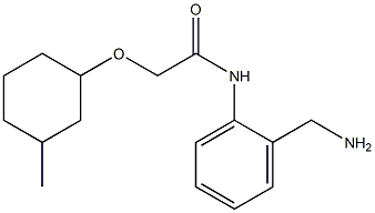 N-[2-(aminomethyl)phenyl]-2-[(3-methylcyclohexyl)oxy]acetamide Struktur