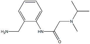 N-[2-(aminomethyl)phenyl]-2-[isopropyl(methyl)amino]acetamide Struktur